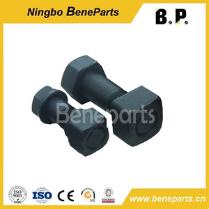 Ploegbout Baanbouten 5p8136 Schroef 10,9 12,9 Graad 40cr 42CrMo Koolstofstaal Zeshoekige segmentbout en moer