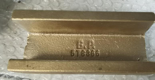 Graafmachine Emmer Motorgrader 140 g, 140 uur, 120 uur, 120 g, 120K Cooperlegering Aluminium Brons Motoronderdelen Lader Bulldozer Slijtstrip 6D5415
