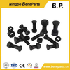 Ploegbout Spoorbouten 1j5607 Schroef 10,9 12,9 Graad 40cr 42CrMo Koolstofstaal Zeshoekige segmentbout en moer